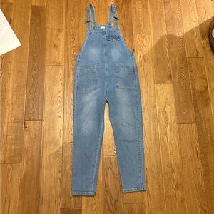 Womens Blue Denim Overalls
